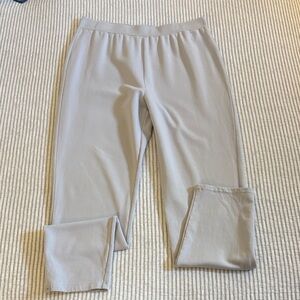 Barefoot Dreams Cozy Straight Leg Lounge Pants ~ Size Large Tall ~ Light Grey
